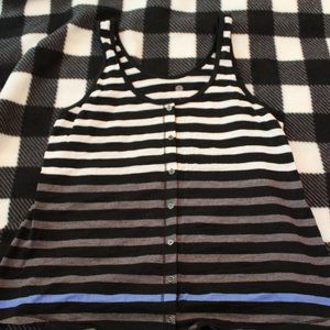 button down tank top